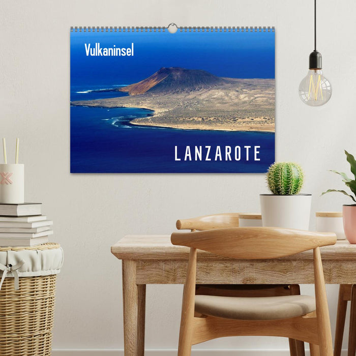 Île volcanique de Lanzarote (Calendrier mural CALVENDO 2024) 