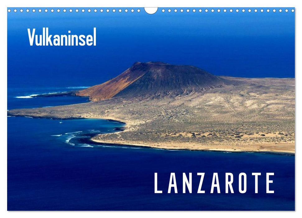 Île volcanique de Lanzarote (Calendrier mural CALVENDO 2024) 