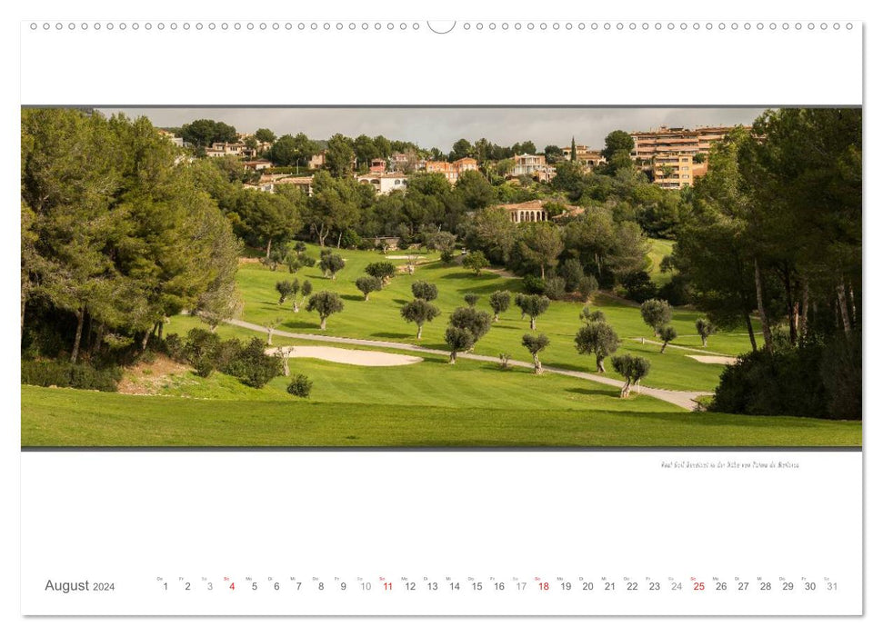 Emotionale Momente: Die schönsten Golfplätze auf Mallorca. (CALVENDO Wandkalender 2024)