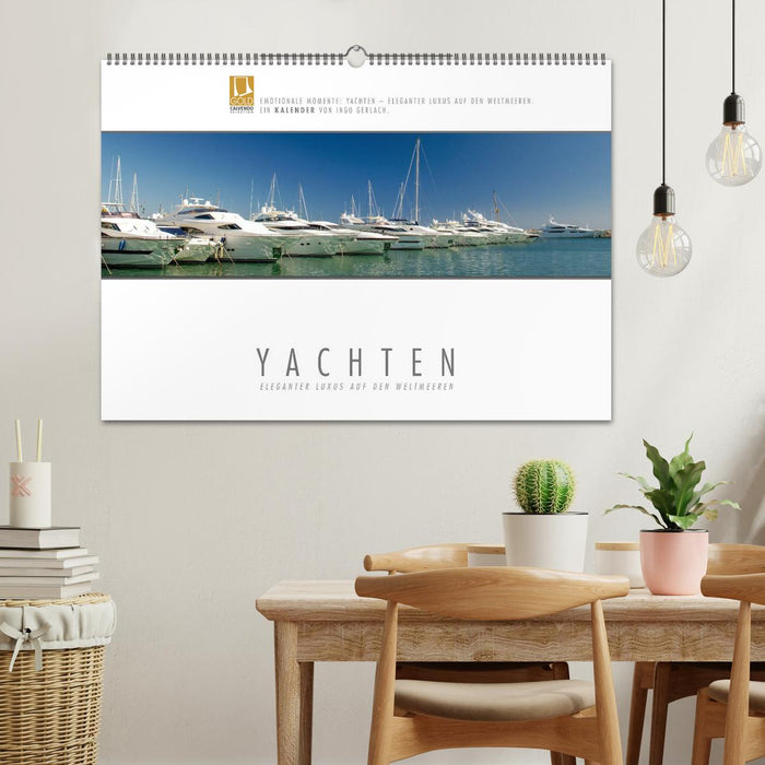 Emotional moments: Yachts - elegant luxury on the oceans (CALVENDO wall calendar 2024) 