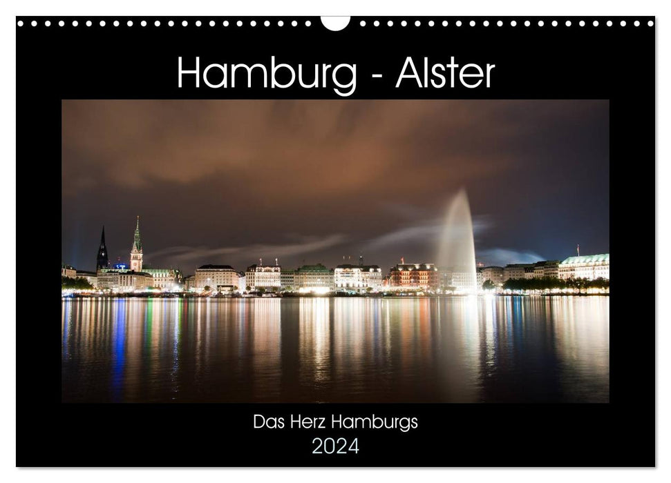 Hamburg - Alster (CALVENDO Wandkalender 2024)