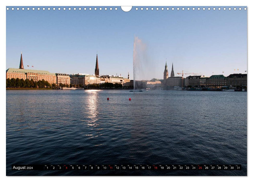 Hamburg - Alster (CALVENDO Wandkalender 2024)