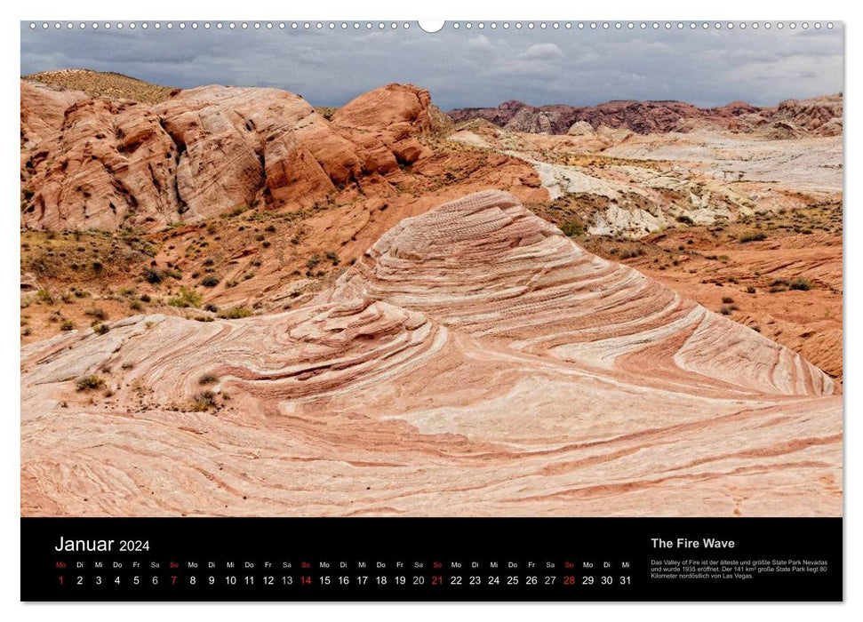 USA - Die Weststaaten (CALVENDO Premium Wandkalender 2024)