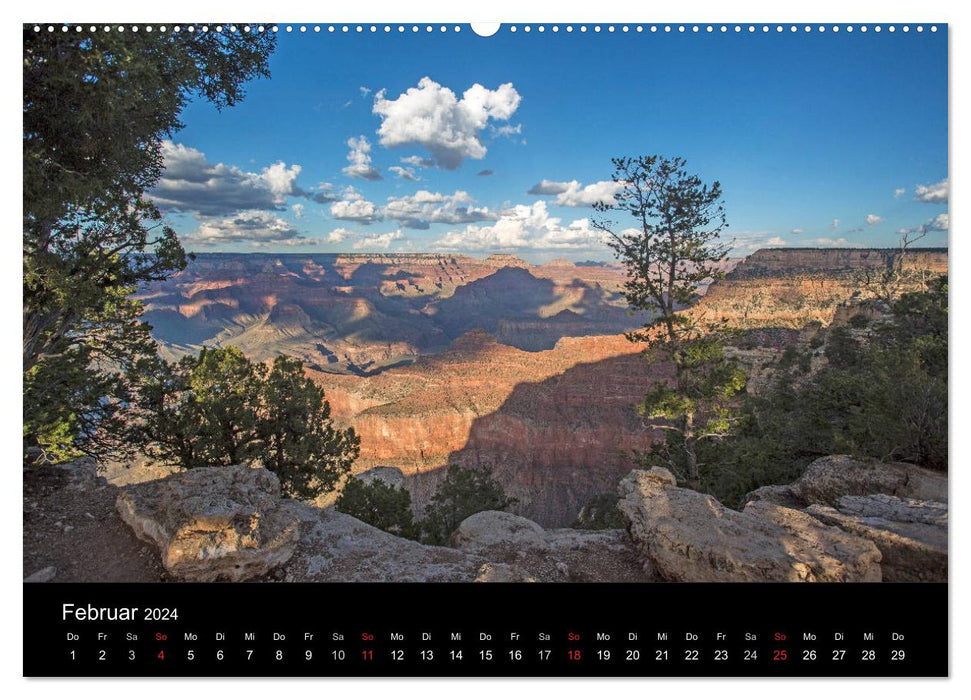 Grand Canyon - Wonders of Nature (CALVENDO Premium Wall Calendar 2024) 
