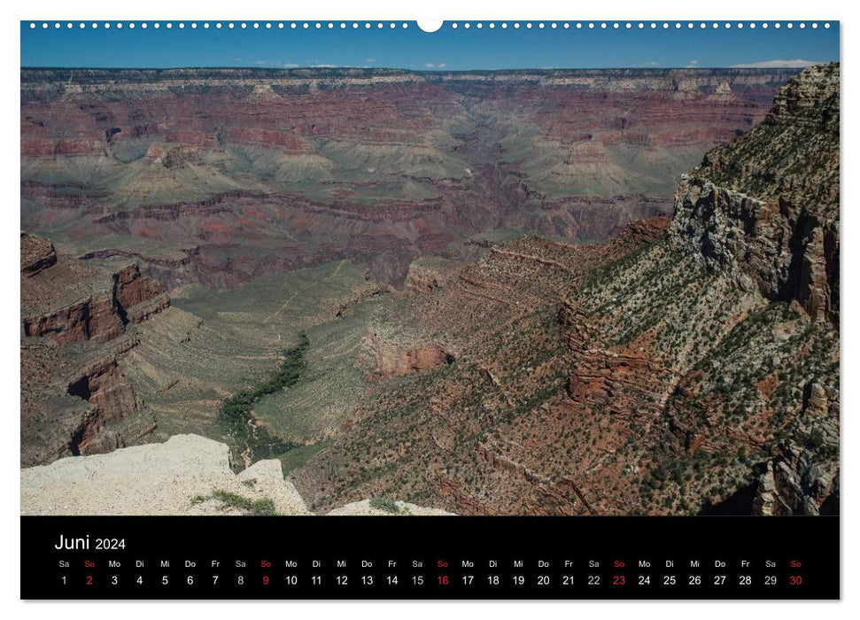 Grand Canyon - Wonders of Nature (CALVENDO Premium Wall Calendar 2024) 