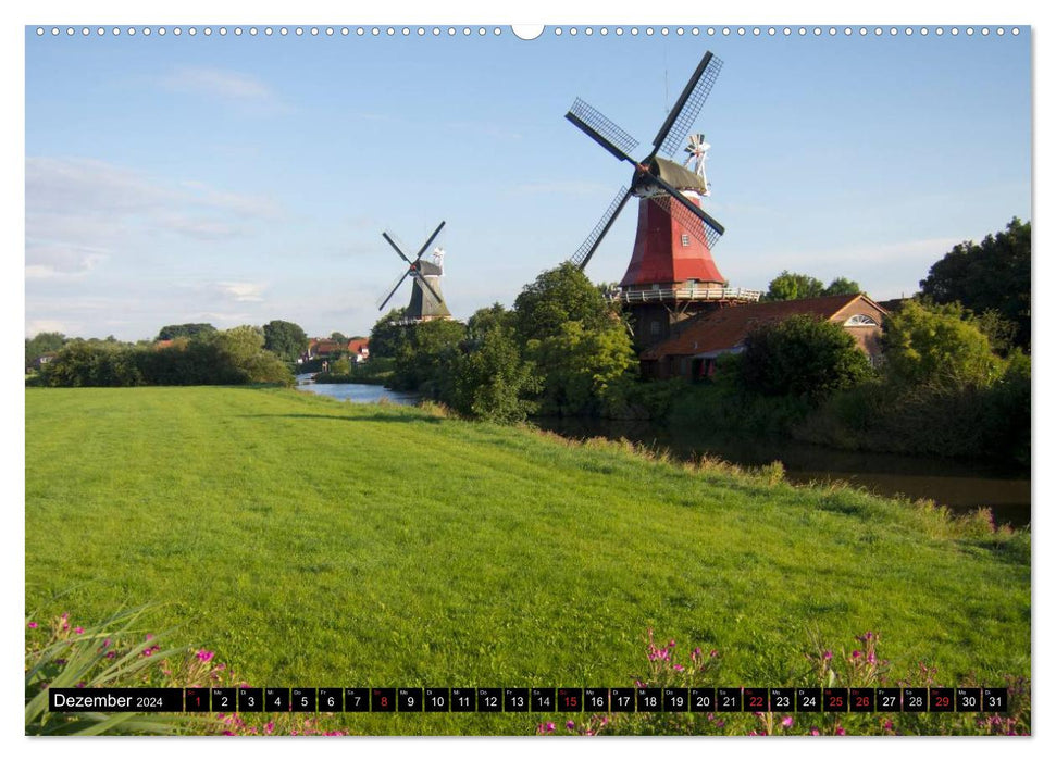 Windmühlen in Europa (CALVENDO Premium Wandkalender 2024)