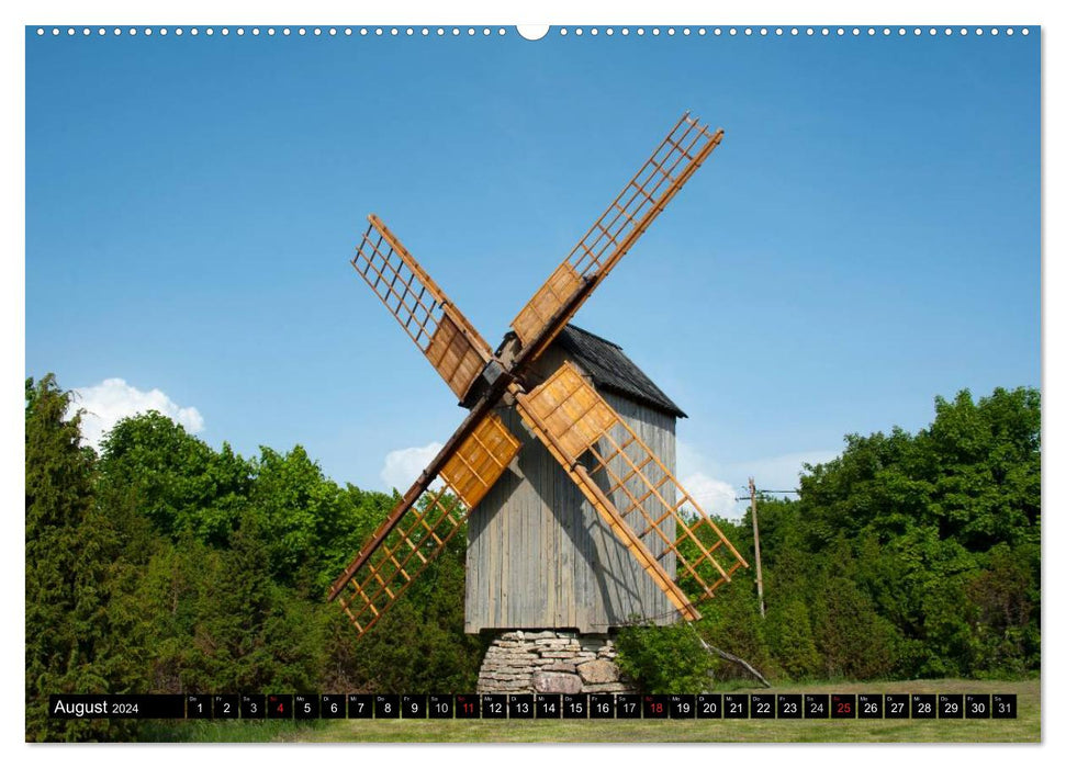 Windmills in Europe (CALVENDO Premium Wall Calendar 2024) 