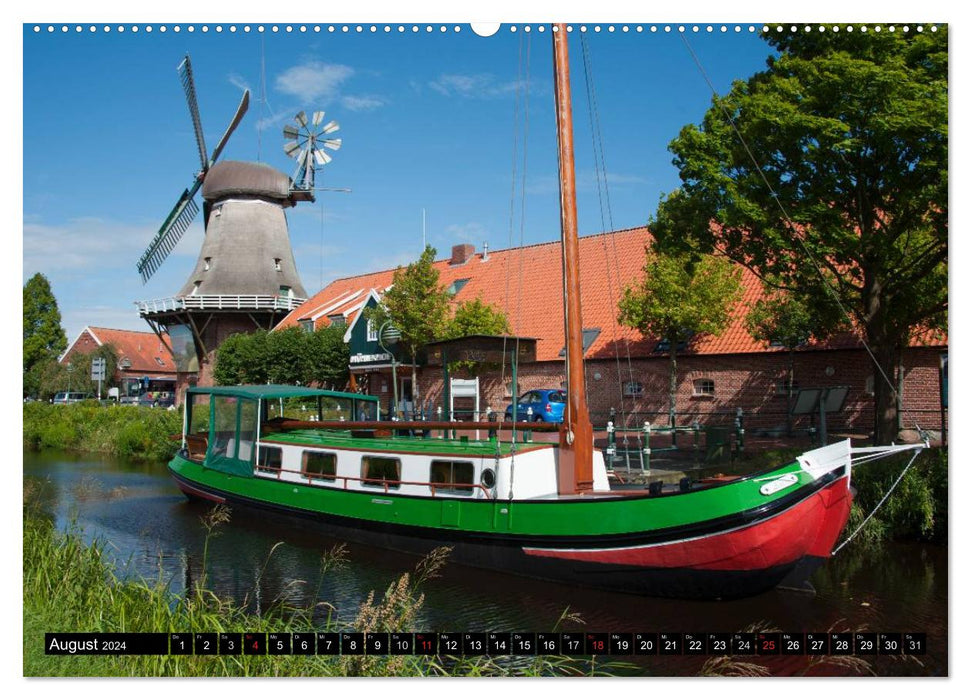 Windmills in Germany (CALVENDO Premium Wall Calendar 2024) 