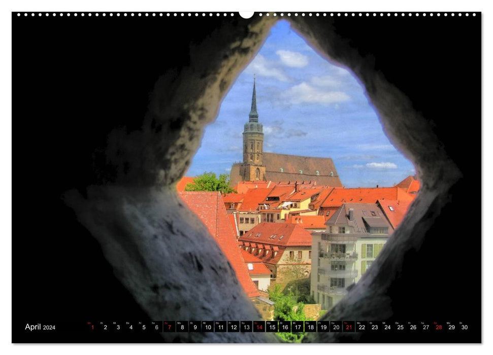 Bautzen with its most beautiful views (CALVENDO wall calendar 2024) 
