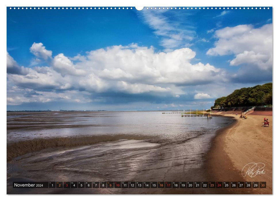 Friesland - North Sea resort Dangast / CH version (CALVENDO Premium Wall Calendar 2024) 