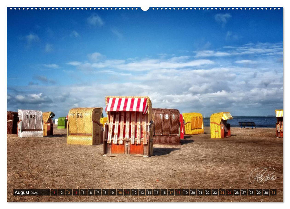 Friesland - North Sea resort Dangast / CH version (CALVENDO Premium Wall Calendar 2024) 