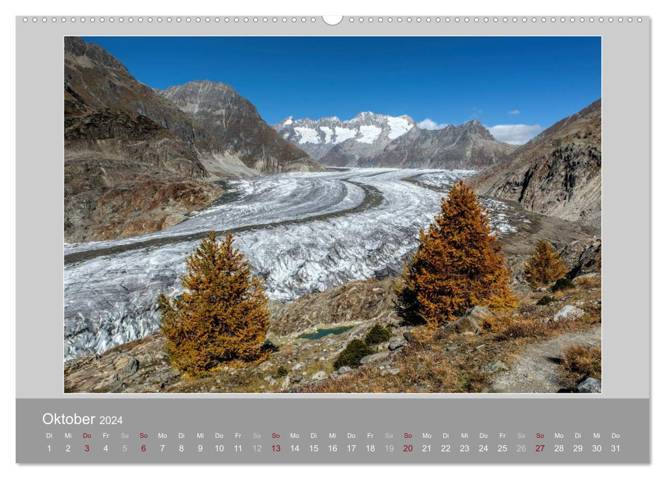 Schweiz - Impressionen der idyllischen Bergwelt im Laufe der Jahreszeiten (CALVENDO Wandkalender 2024)