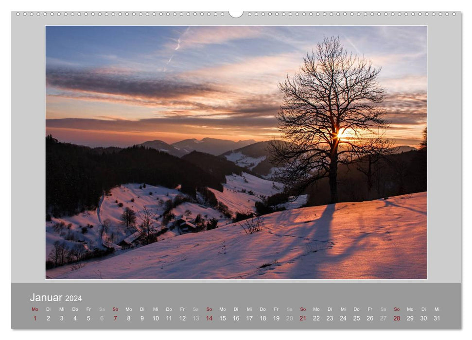 Schweiz - Impressionen der idyllischen Bergwelt im Laufe der Jahreszeiten (CALVENDO Wandkalender 2024)