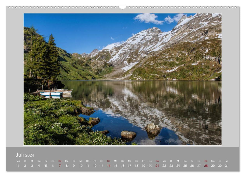 Suisse - Impressions du monde idyllique de la montagne au fil des saisons (calendrier mural CALVENDO 2024) 