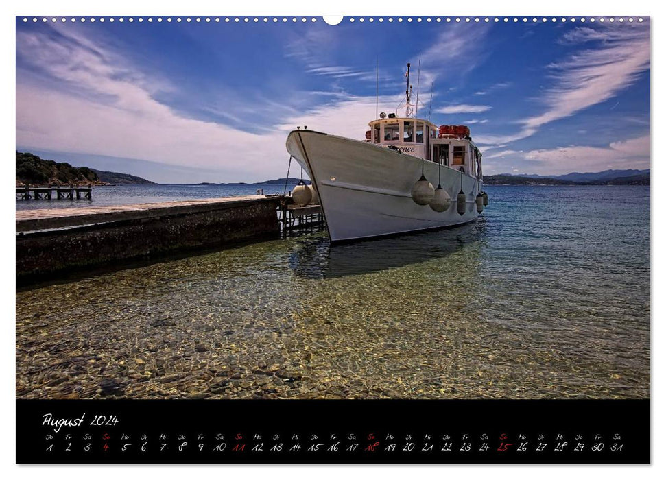 Blaues Sardinien (CALVENDO Wandkalender 2024)