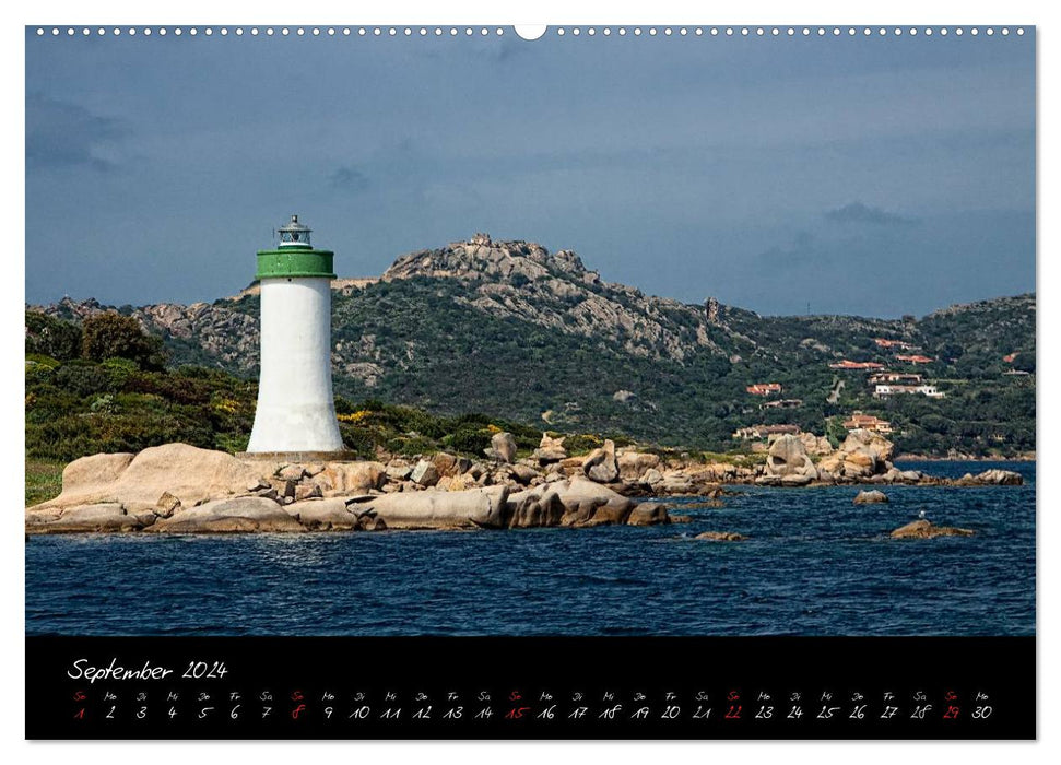 Blaues Sardinien (CALVENDO Wandkalender 2024)