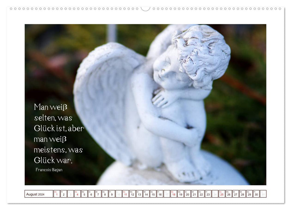 Calendrier des anges avec citations / version CH (CALVENDO Premium Wall Calendar 2024) 