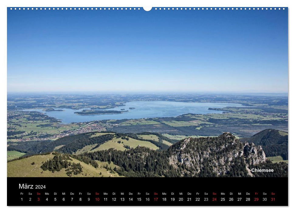 Upper Bavarian Lakes (CALVENDO Premium Wall Calendar 2024) 