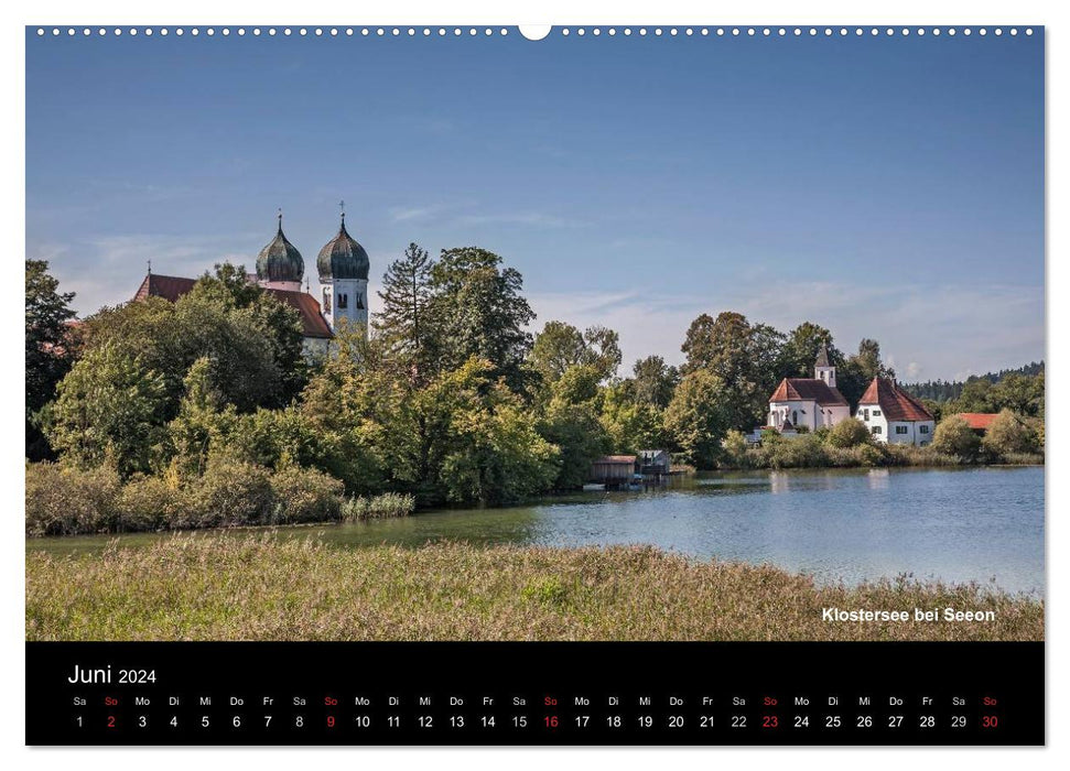 Upper Bavarian Lakes (CALVENDO Premium Wall Calendar 2024) 