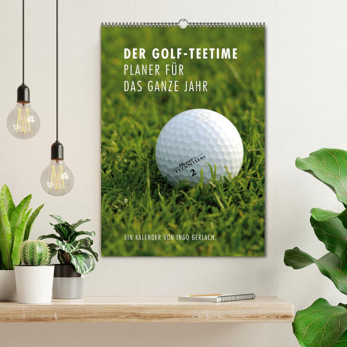 The golf tee time planner for the whole year / planner (CALVENDO wall calendar 2024) 