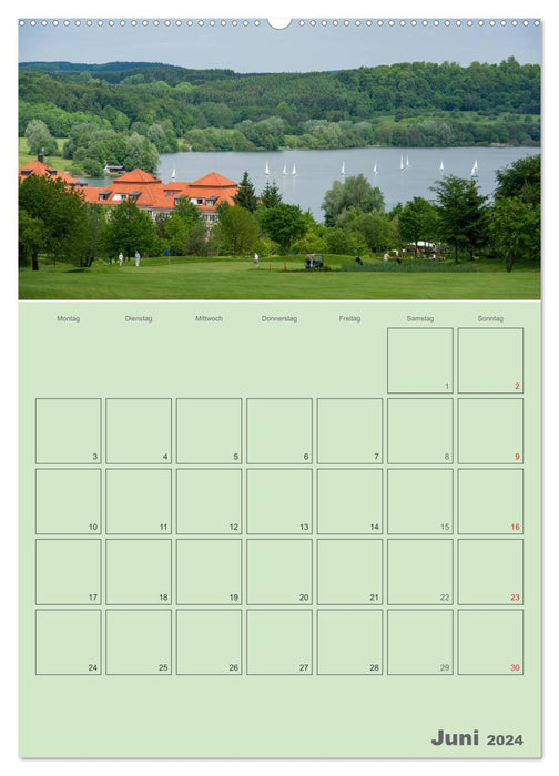 The golf tee time planner for the whole year / planner (CALVENDO wall calendar 2024) 