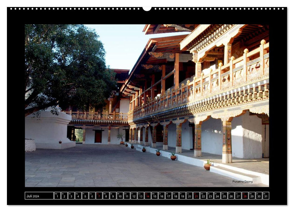 Bhutan Druk Yul 2024 (CALVENDO Premium Wandkalender 2024)