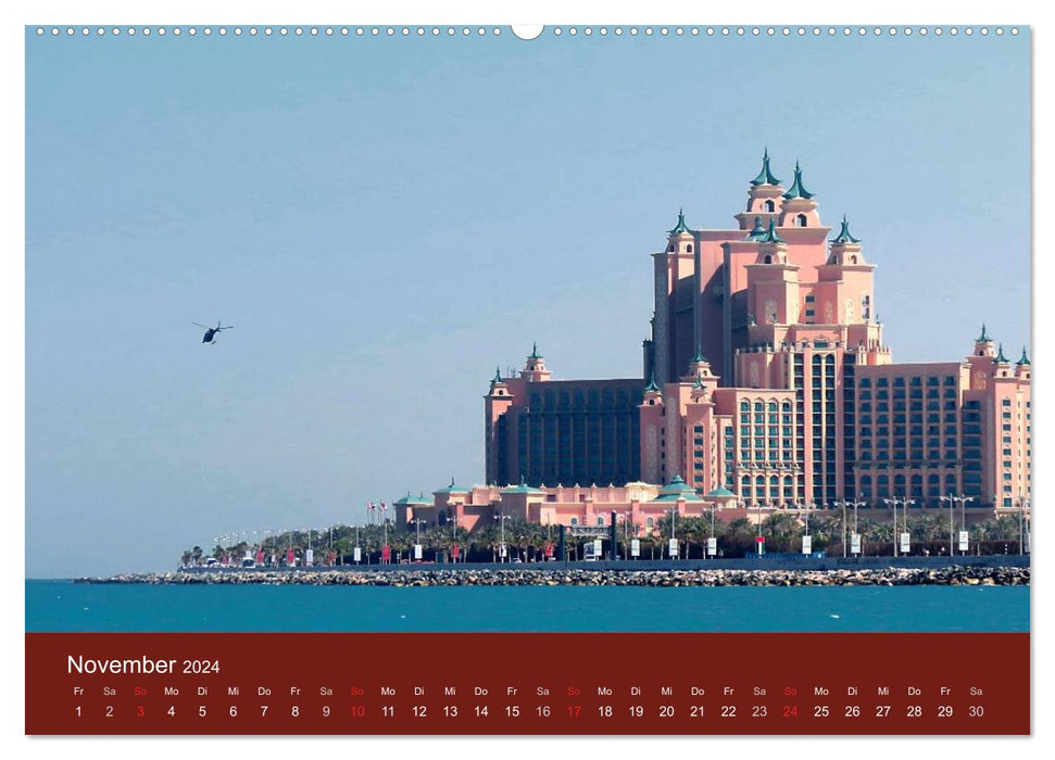Abu Dhabi und Dubai (CALVENDO Wandkalender 2024)