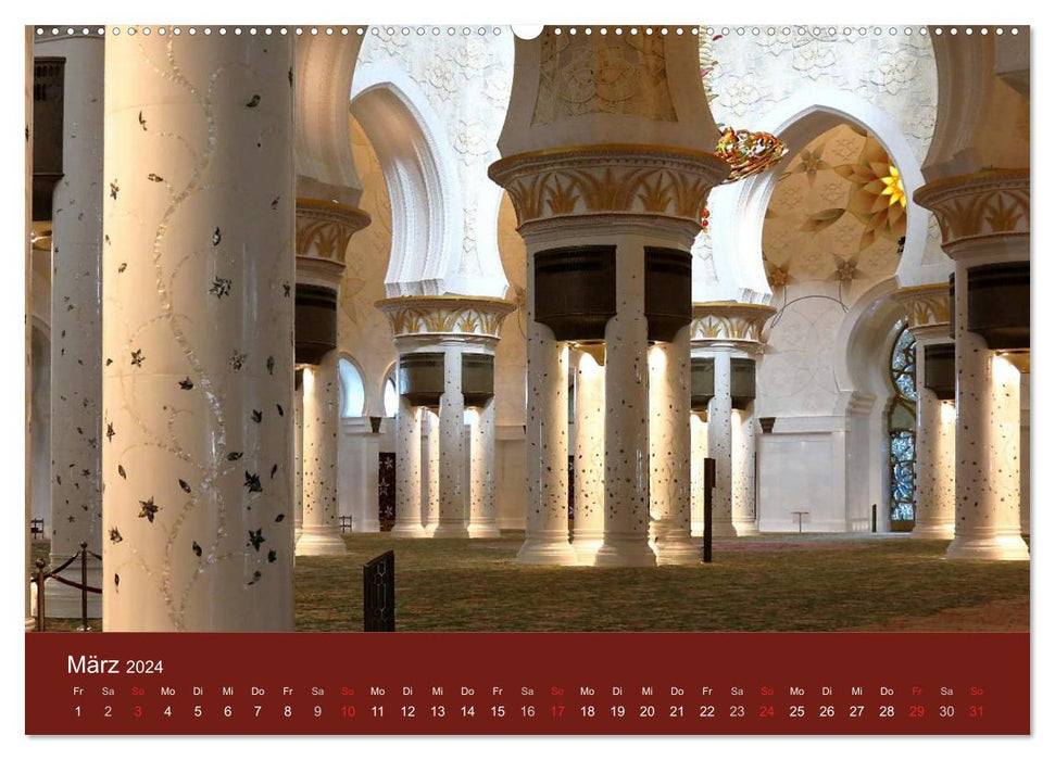 Abu Dhabi und Dubai (CALVENDO Wandkalender 2024)