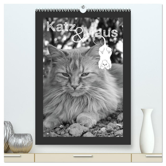 Katz & Maus (CALVENDO Premium Wandkalender 2024)