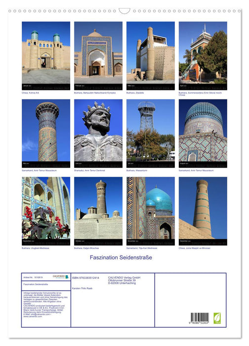 Fascination with the Silk Road (CALVENDO wall calendar 2024) 