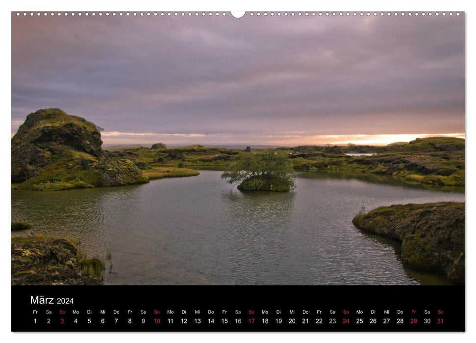 Iceland (CALVENDO Premium Wall Calendar 2024) 