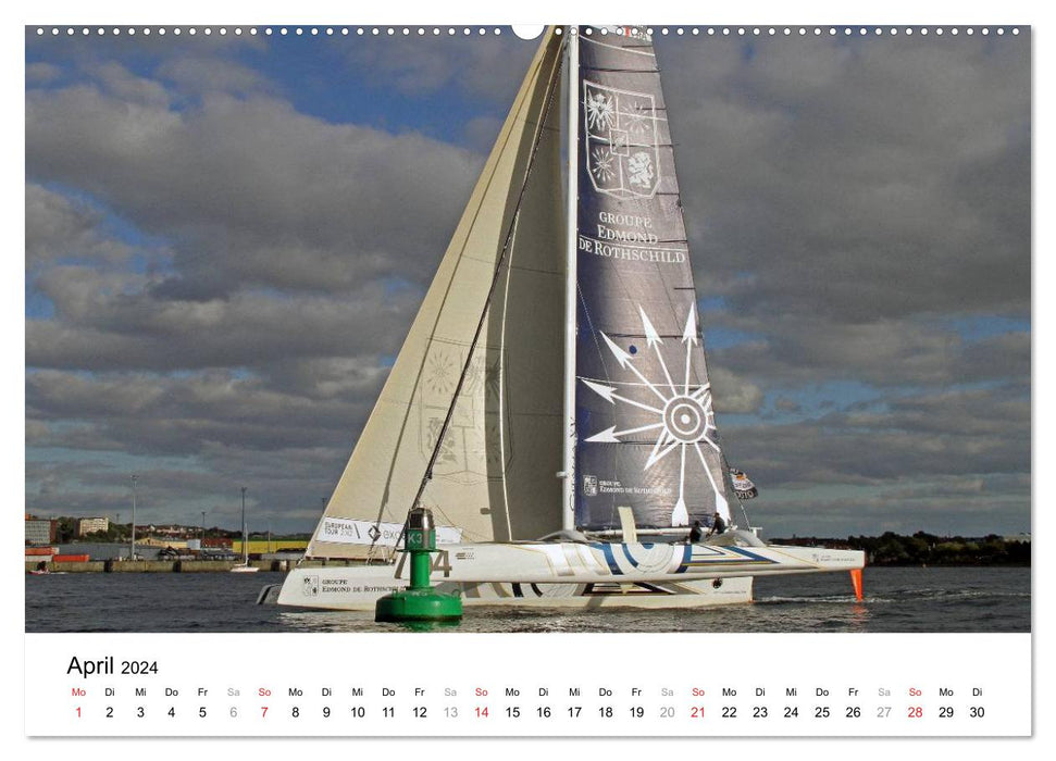 Gigantische Segel-Trimarane (CALVENDO Premium Wandkalender 2024)