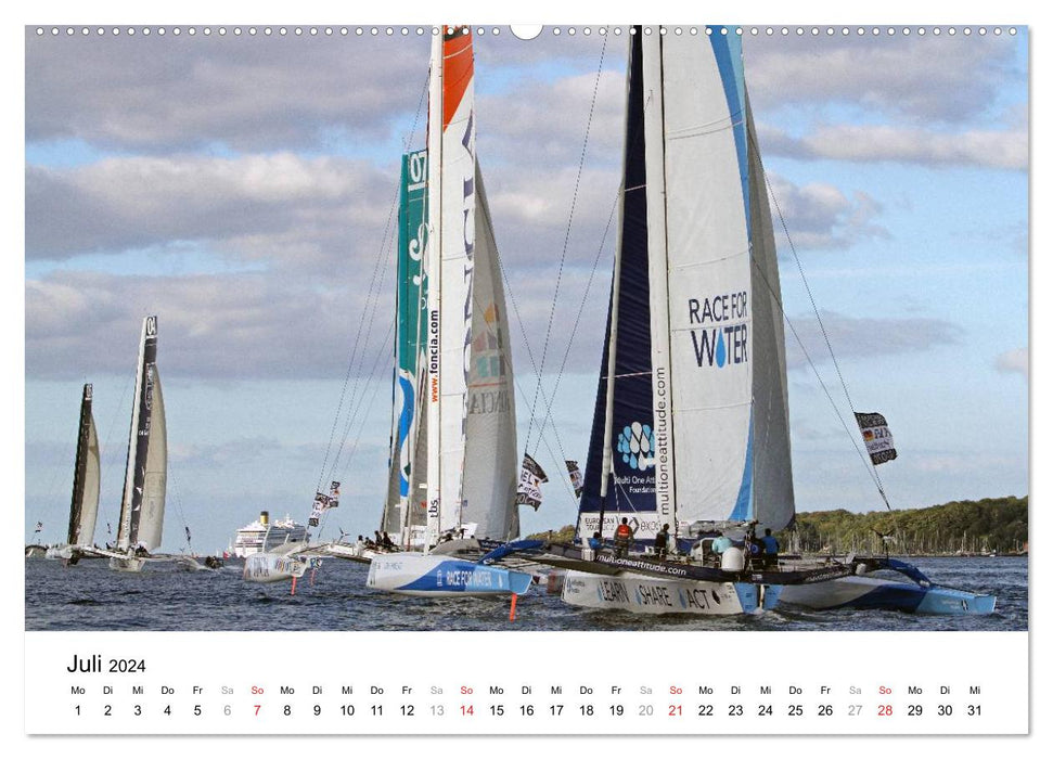 Gigantic sailing trimarans (CALVENDO Premium wall calendar 2024) 