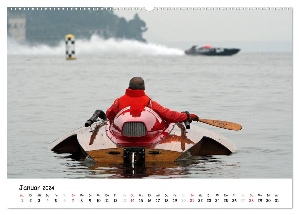 Bateaux à moteur offshore (Calvendo Premium Wall Calendar 2024) 