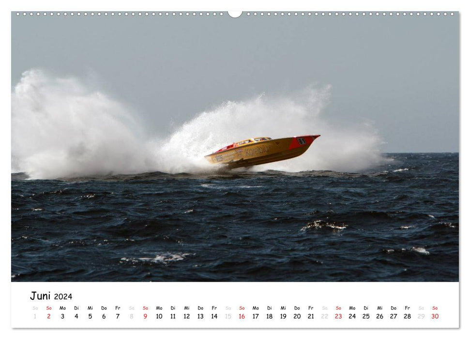 Bateaux à moteur offshore (Calvendo Premium Wall Calendar 2024) 