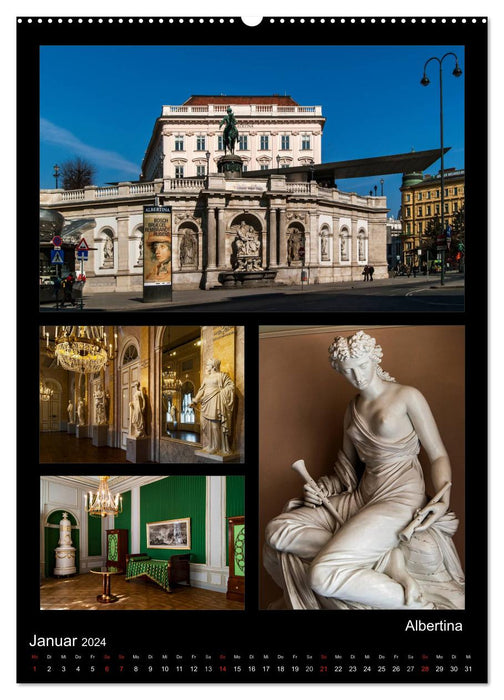 Die Hofburg zu Wien (CALVENDO Premium Wandkalender 2024)