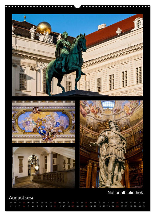 La Hofburg à Vienne (Calvendo Premium Wall Calendar 2024) 