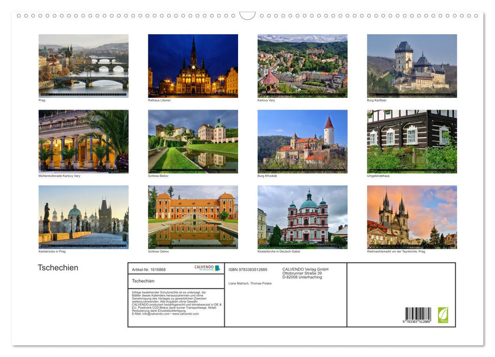 Czech Republic (CALVENDO wall calendar 2024) 