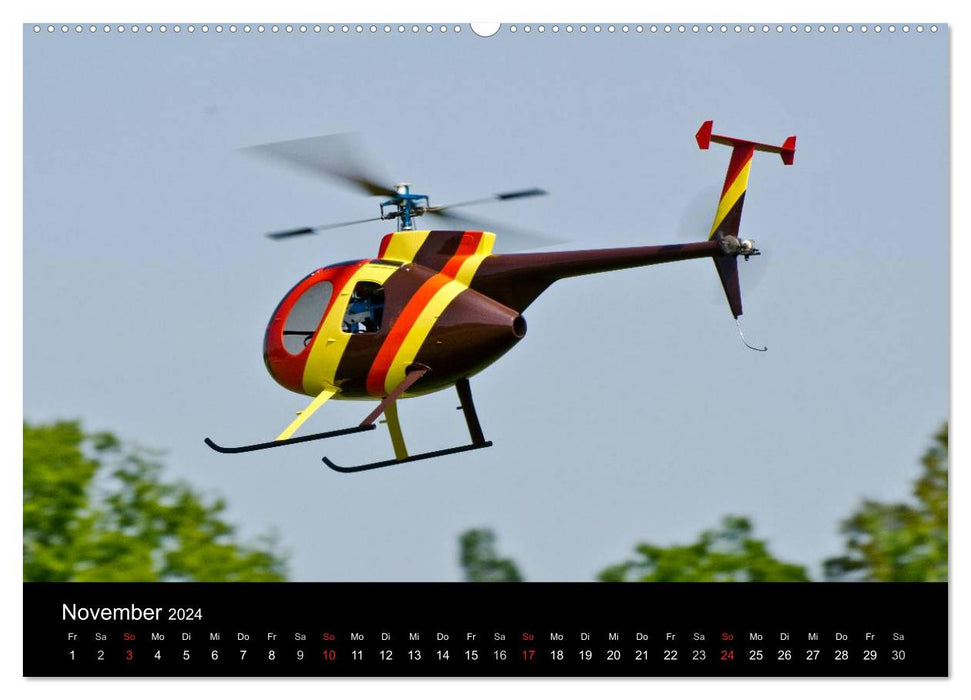Model helicopter / CH version (CALVENDO Premium wall calendar 2024) 