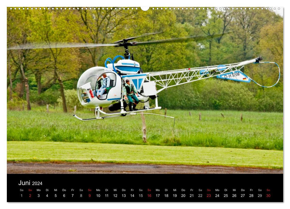 Maquette hélicoptère / version CH (calendrier mural CALVENDO Premium 2024) 
