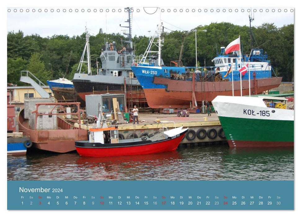 Wasser unter dem Kiel - Schiffe und Boote weltweit (CALVENDO Wandkalender 2024)