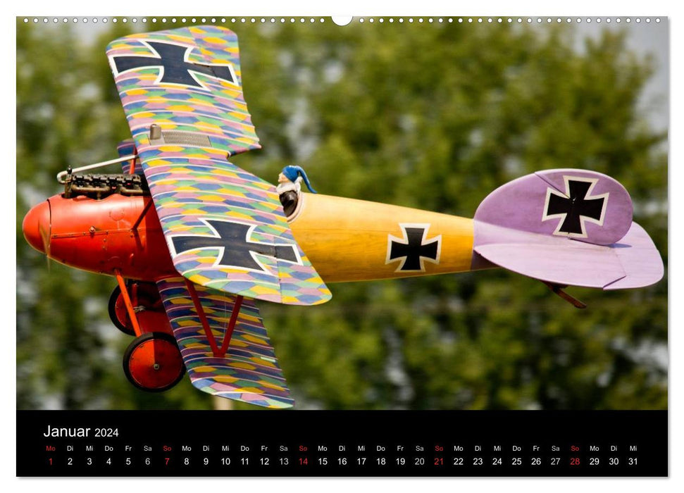 Model aircraft / CH version (CALVENDO Premium wall calendar 2024) 