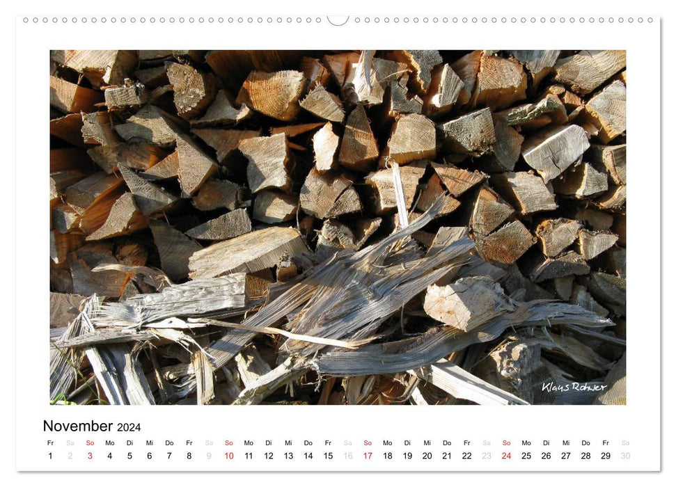 Wood - so diverse (CALVENDO wall calendar 2024) 