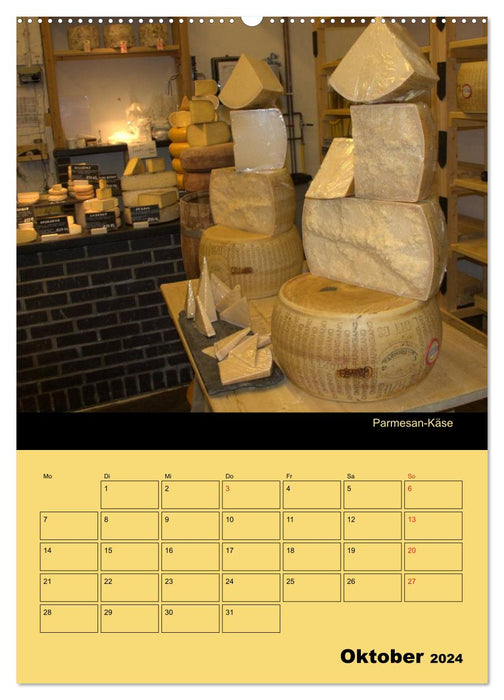 Tous les fromages / Planificateur (Calvendo Premium Wall Calendar 2024) 