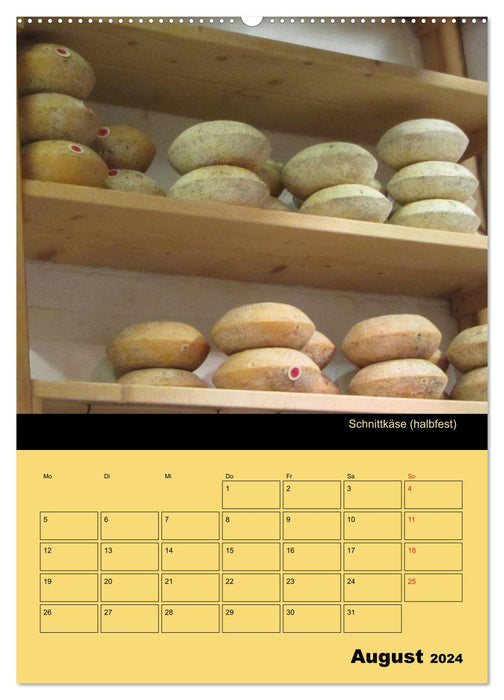 Tous les fromages / Planificateur (Calvendo Premium Wall Calendar 2024) 