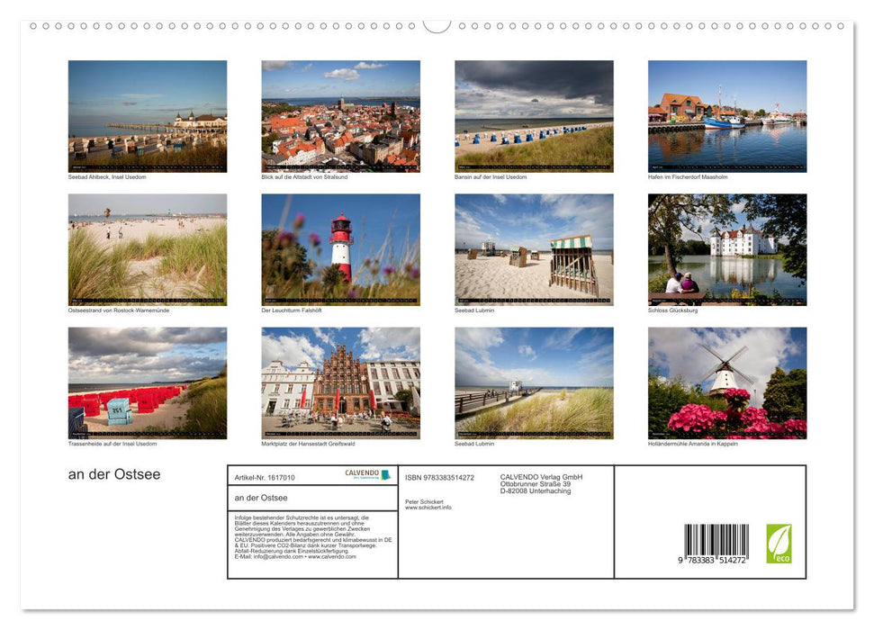 on the Baltic Sea (CALVENDO Premium Wall Calendar 2024) 