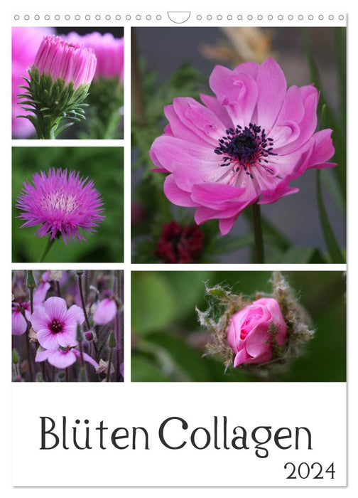 Blüten Collagen (CALVENDO Wandkalender 2024)