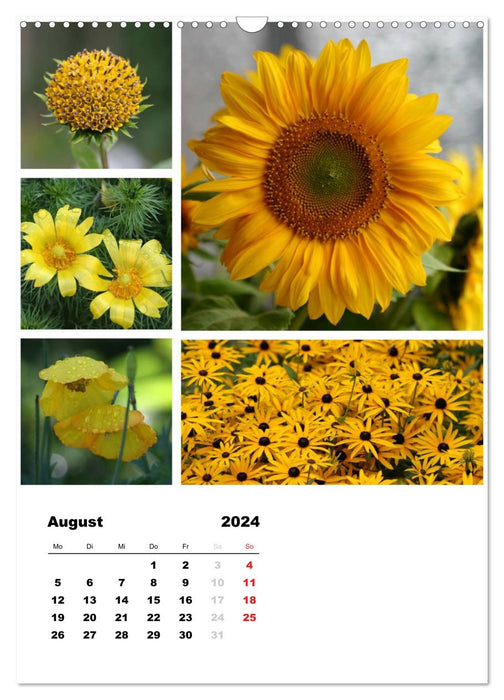 Flower collages (CALVENDO wall calendar 2024) 