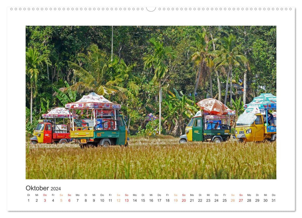 Kerala - Im Süden Indiens (CALVENDO Wandkalender 2024)