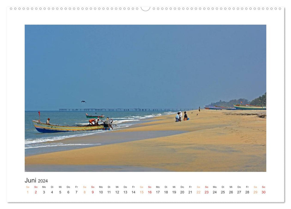Kerala - Im Süden Indiens (CALVENDO Wandkalender 2024)